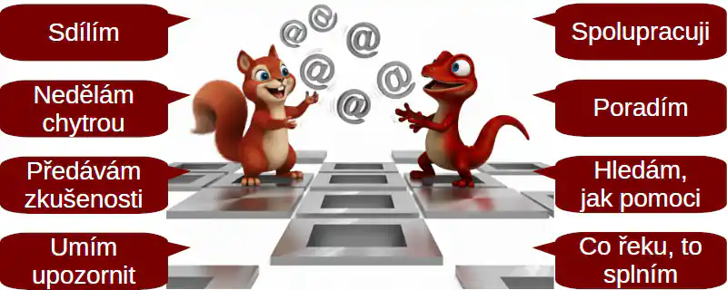 Interní komunikace - ilustrace